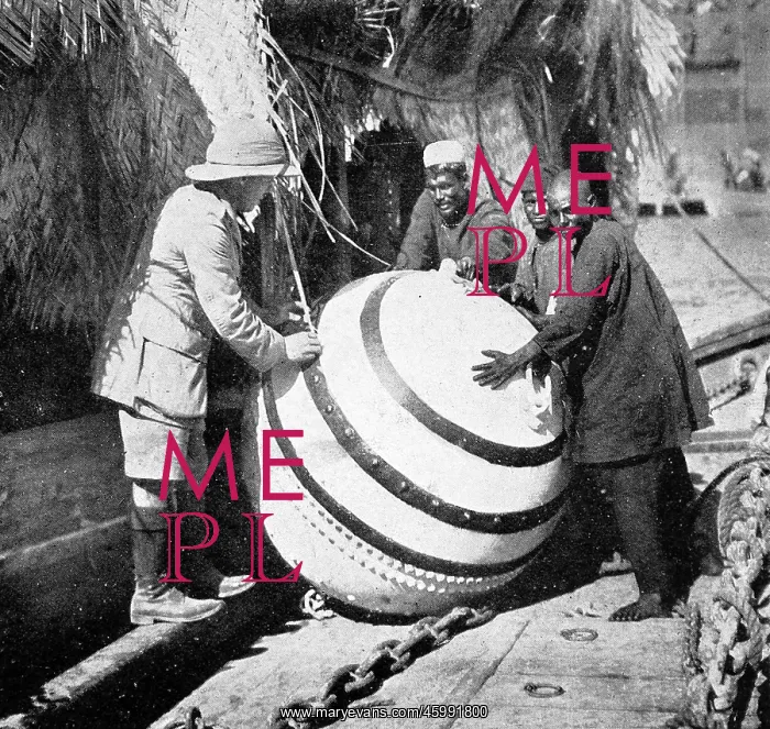 : A Mine used as a Buoy 1916 : A Mine used as a Buoy 1916