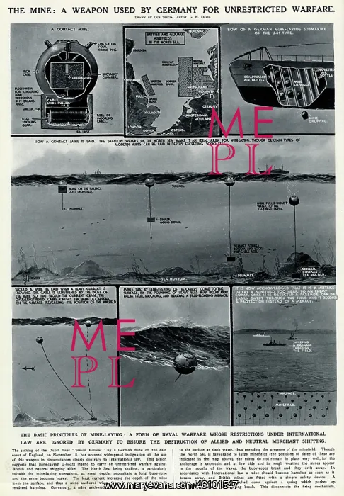 : The mine used by Germany by G. H. Davis : The mine used by Germany by G. H. Davis
