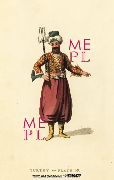 : An Usher in the court of the Sultan, Ottoman Empire : An Usher in the court of the Sultan, Ottoman Empire