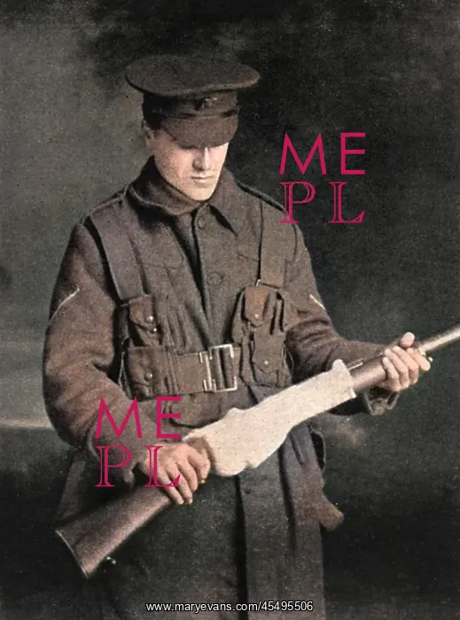 : Using socks to keep rifles in working order, WW1 : Using socks to keep rifles in working order, WW1