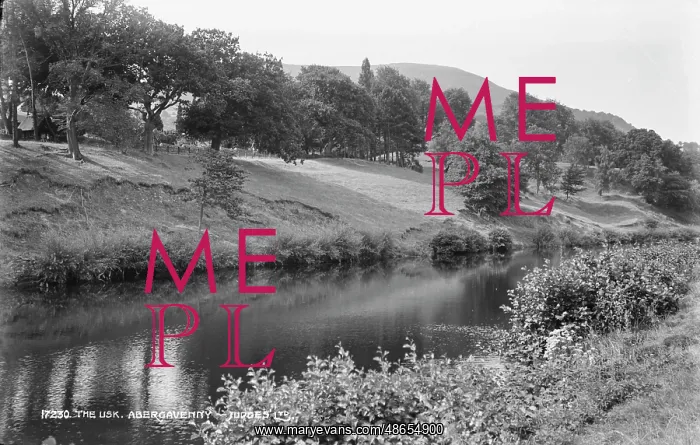 : The Usk River at Abergavenny : The Usk River at Abergavenny
