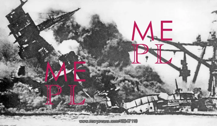 : USS Arizona after the Japanese attack, 1941 : USS Arizona after the Japanese attack, 1941