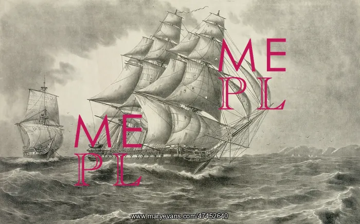 : U.S.S. Constitution towing the H.B.M. ship Cyane captured Fe : U.S.S. Constitution towing the H.B.M. ship Cyane captured Fe