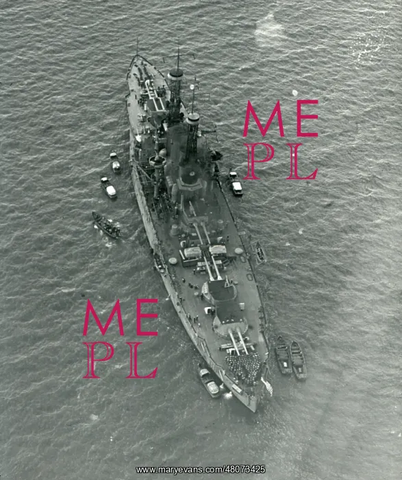 : USS Utah (BB-31) off Cowes : USS Utah (BB-31) off Cowes