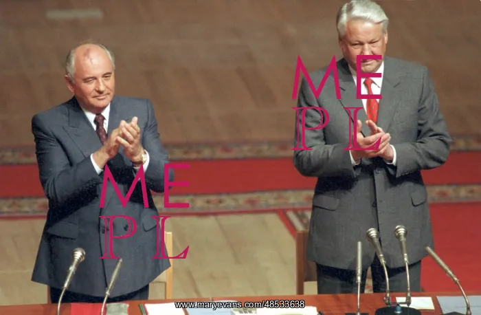 : USSR President Mikhail Gorbachev and President : USSR President Mikhail Gorbachev and President