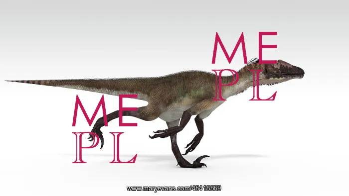: Utahraptor dinosaur, white background : Utahraptor dinosaur, white background
