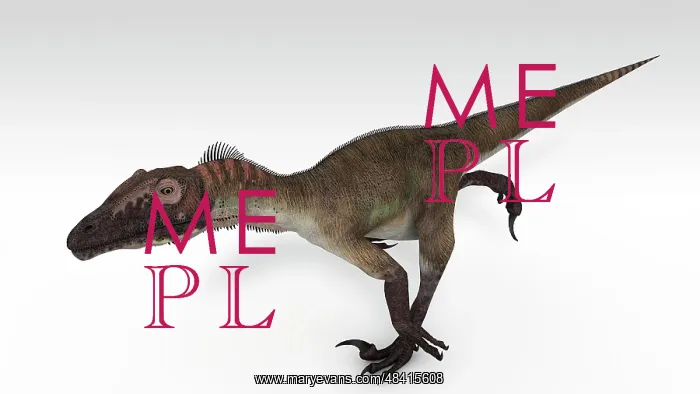 : Utahraptor dinosaur, white background : Utahraptor dinosaur, white background