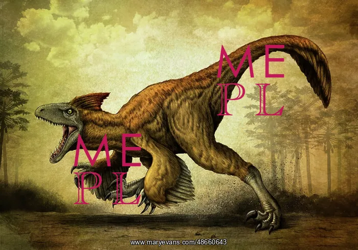 : Utahraptor, a large dromaeosaur dinosaur from : Utahraptor, a large dromaeosaur dinosaur from