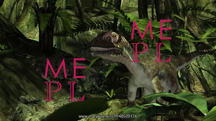  : Utahraptor in a prehistoric forest