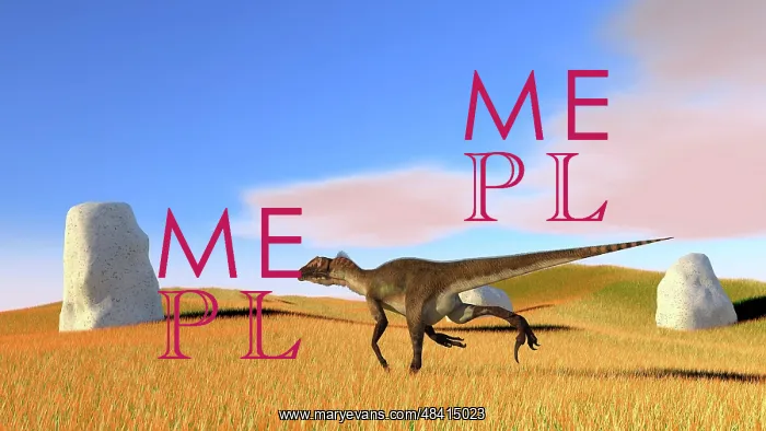 : Utahraptor running across a grassy field : Utahraptor running across a grassy field