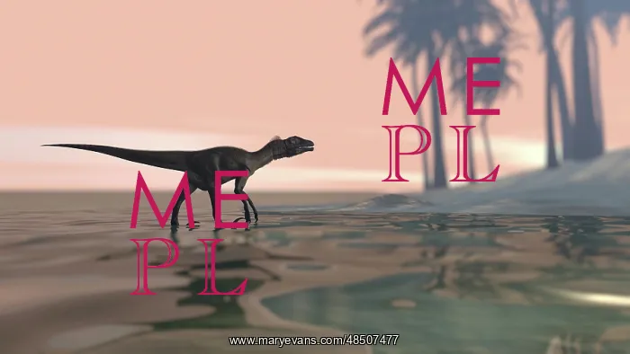 : Utahraptor in shallow water : Utahraptor in shallow water