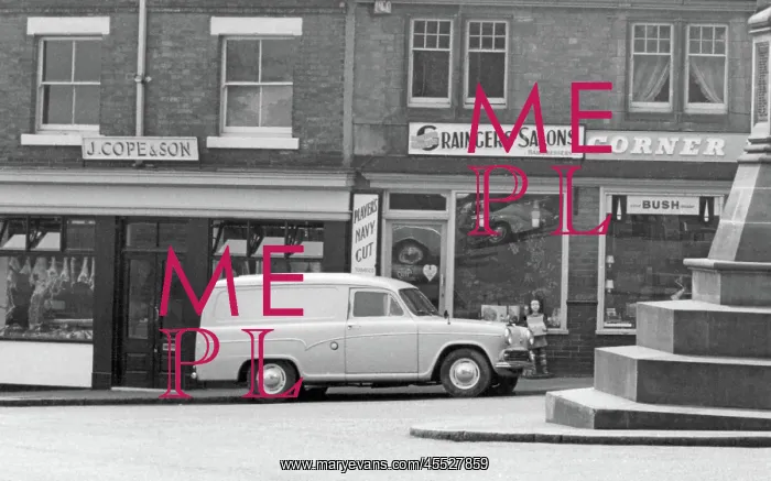 : Uttoxeter, Austin A55 Van c1965 : Uttoxeter, Austin A55 Van c1965
