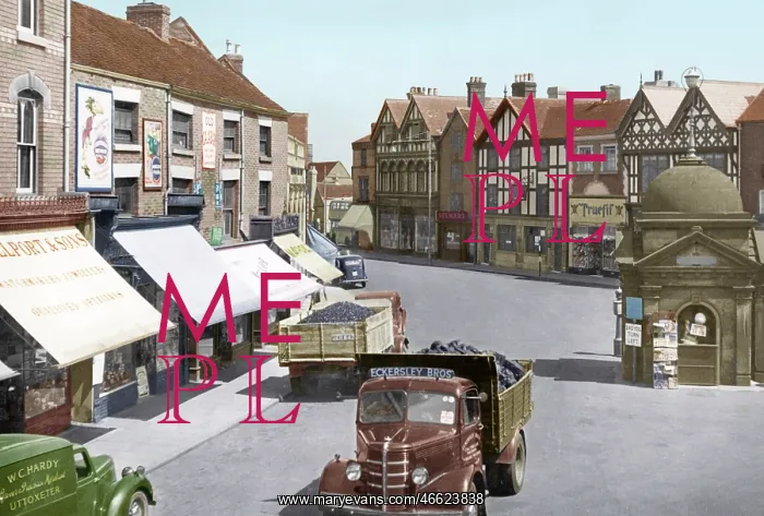  : Uttoxeter, Market Place 1949