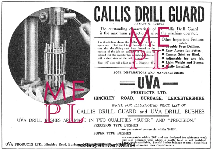 : UVA Products Callis Drill Guard : UVA Products Callis Drill Guard