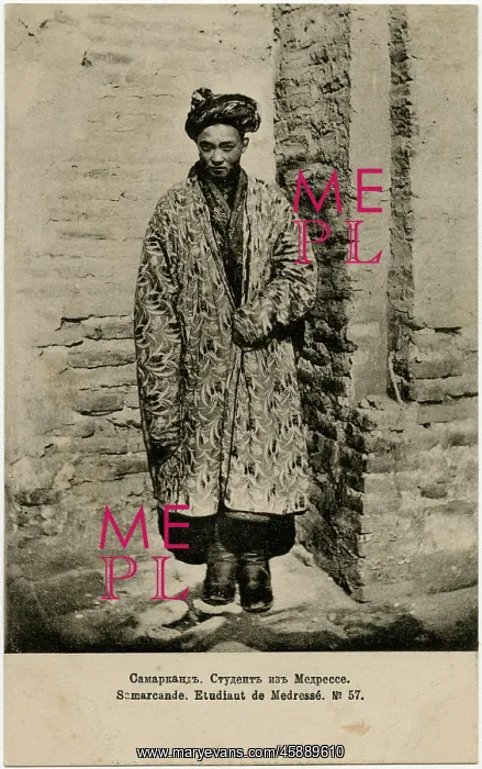 : Uzbekistan - Samarkand - Student at the Madrasa : Uzbekistan - Samarkand - Student at the Madrasa