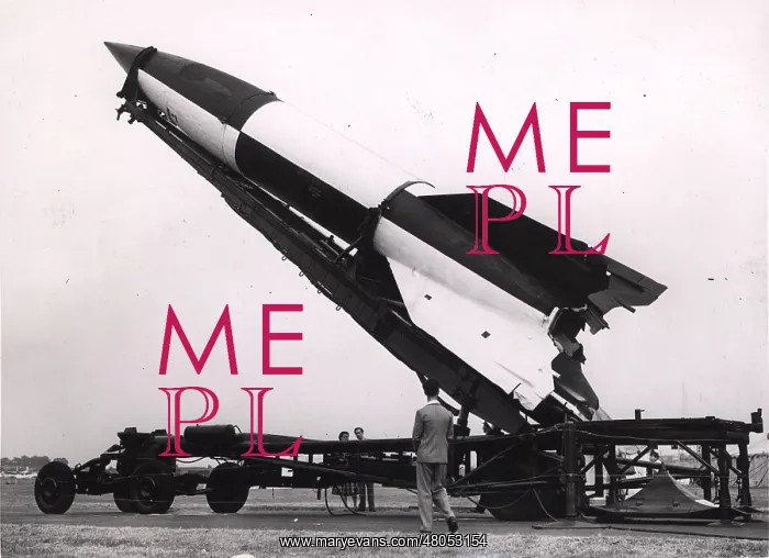 : A V-2 rocket on display : A V-2 rocket on display