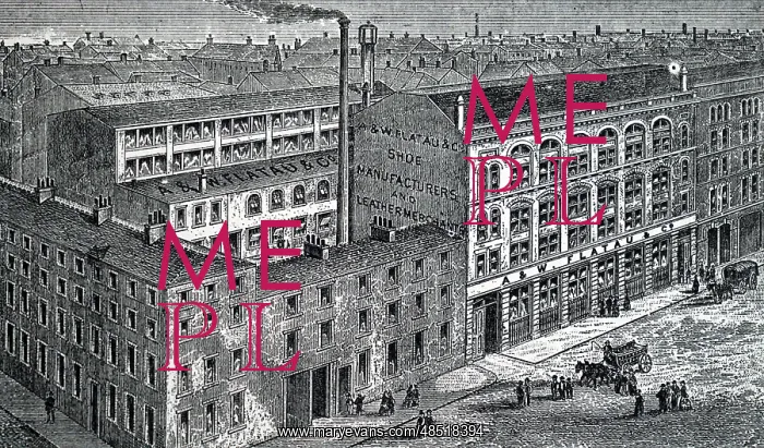 : A & V Flatau & Co's shoe factory, Finsbury, London. 1887 : A & V Flatau & Co's shoe factory, Finsbury, London. 1887