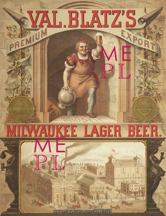 : Val. Blatz's premium export Milwaukee lager beer : Val. Blatz's premium export Milwaukee lager beer