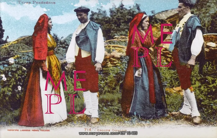 : Val d'Ossau couples dancing : Val d'Ossau couples dancing
