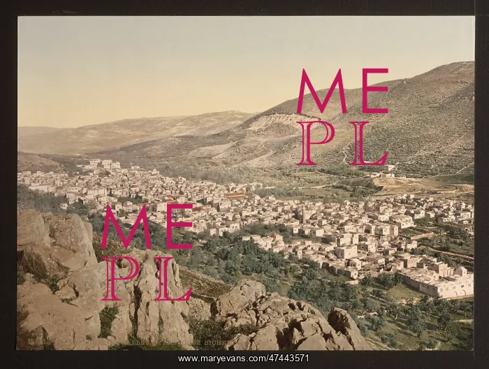 : The vale of Napulus, (i.e. Nablus), Holy Land : The vale of Napulus, (i.e. Nablus), Holy Land