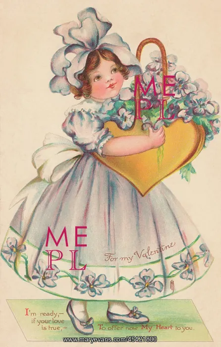: Valentine. Image depicting a pretty girl in a floral dress holding a heart-shaped : Valentine. Image depicting a pretty girl in a floral dress holding a heart-shaped