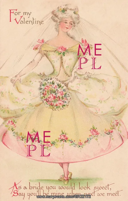 : Valentine. Image depicting a pretty girl in a floral wedding dress : Valentine. Image depicting a pretty girl in a floral wedding dress