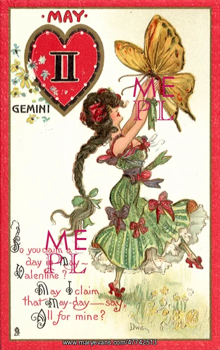 : Valentine Zodiac Card for May Gemini : Valentine Zodiac Card for May Gemini