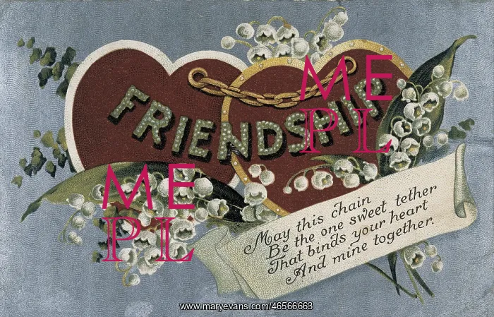  : Valentine's Day card. Engraving. Private Collection