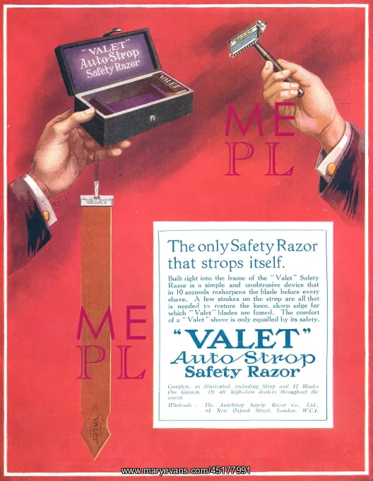 : Valet Auto Strop Razor Advertisement : Valet Auto Strop Razor Advertisement