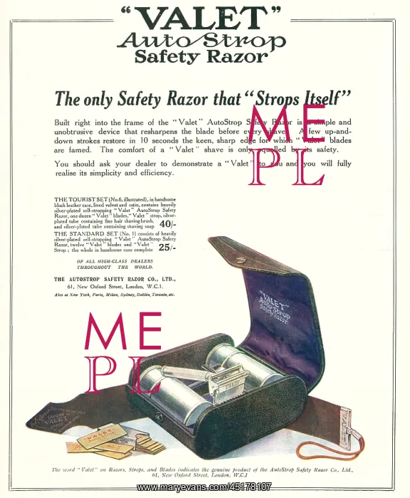 : Valet Auto Strop Razor Advertisement : Valet Auto Strop Razor Advertisement