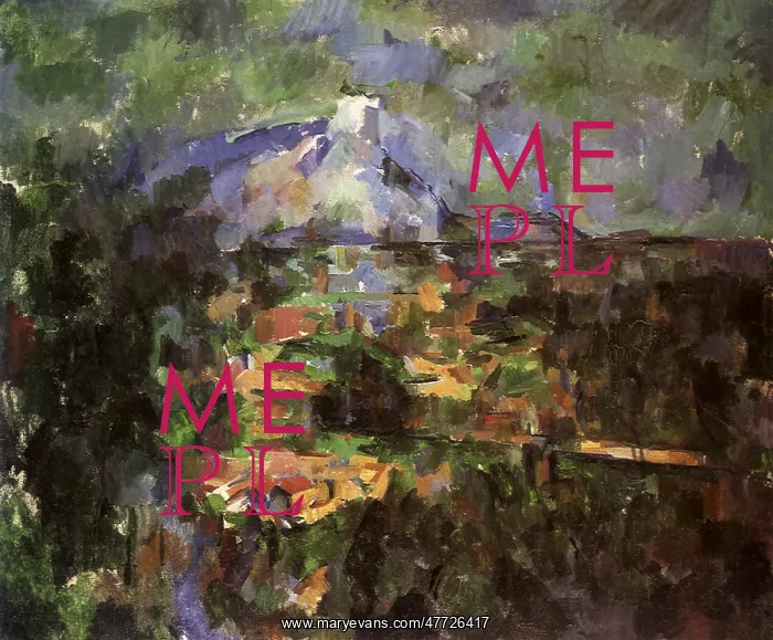  : Valley and Mountain, by Paul Cezanne
