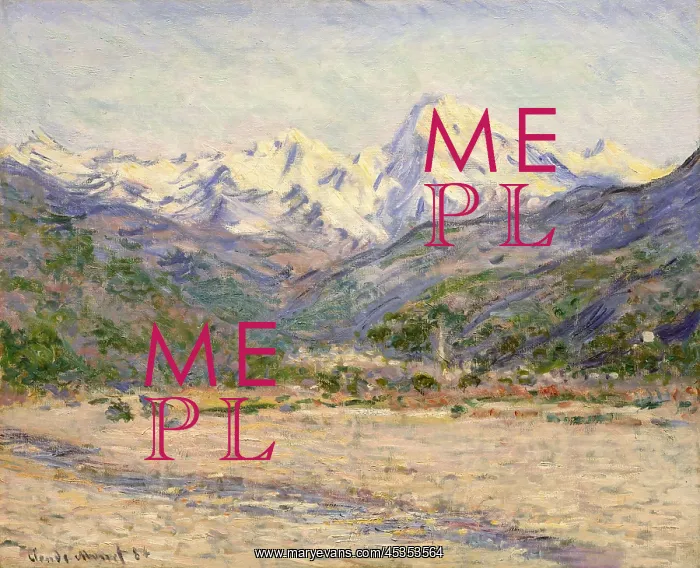 : The Valley of the Nervia, by Claude Monet, 1884 : The Valley of the Nervia, by Claude Monet, 1884