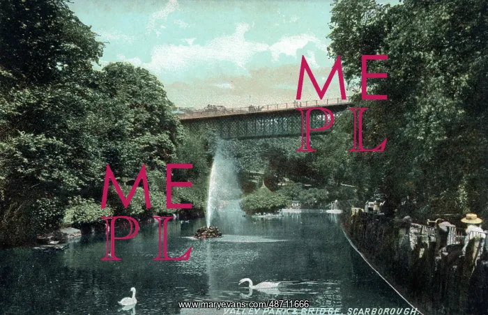 : Valley Park and Bridge, Scarborough : Valley Park and Bridge, Scarborough