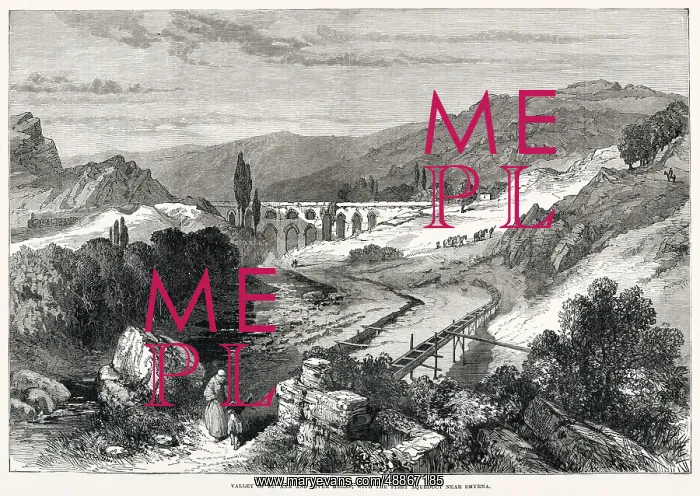 : Valley of St. Ann and River Meles, Izmir : Valley of St. Ann and River Meles, Izmir