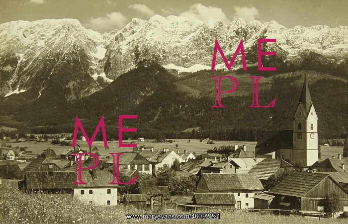 : VALUE!. Mitterndorf with Grimming. 1928. Photograph : VALUE!. Mitterndorf with Grimming. 1928. Photograph