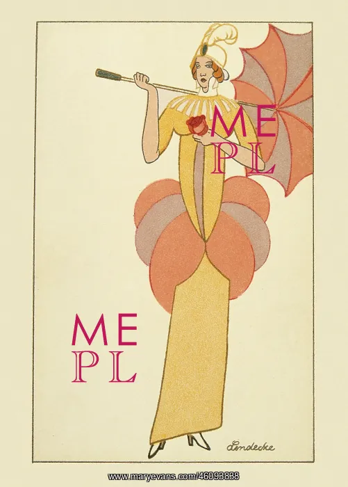 : VALUE!. Otto Lendecke. Fashion. Wiener Werkstaette-postcard No : VALUE!. Otto Lendecke. Fashion. Wiener Werkstaette-postcard No