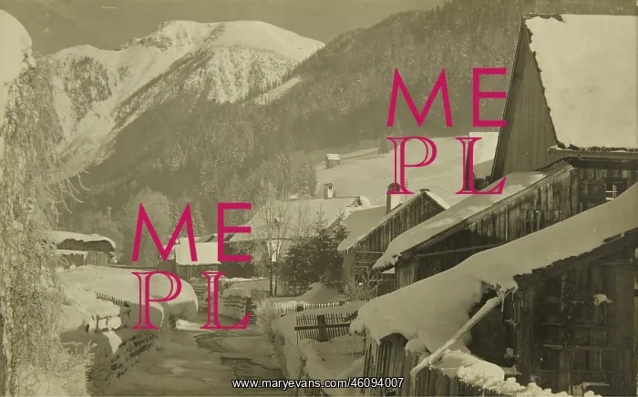 : VALUE!. Mitterndorf. Winter picture. 1923. Photograph : VALUE!. Mitterndorf. Winter picture. 1923. Photograph
