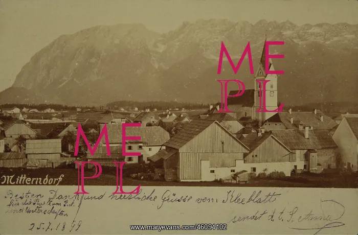 : VALUE!. Mitterndorf (Styria). 1899. Photograph : VALUE!. Mitterndorf (Styria). 1899. Photograph