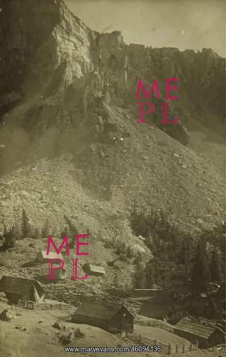 : VALUE!. Totes Gebirge. Sandling landslide 1920. Photograph : VALUE!. Totes Gebirge. Sandling landslide 1920. Photograph
