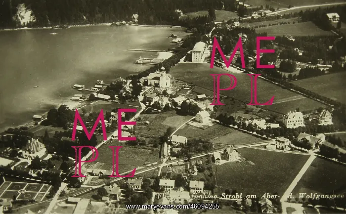: VALUE!. Strobl. Wolfgangsee, Austria - aerial photograph : VALUE!. Strobl. Wolfgangsee, Austria - aerial photograph