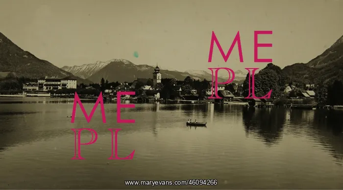 : VALUE!. Strobl. Wolfgangsee. 1958. Photograph : VALUE!. Strobl. Wolfgangsee. 1958. Photograph