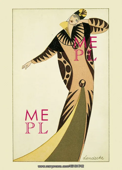 : VALUE!. Otto Lendecke. Fashion. Wiener Werkstaette-postcard No : VALUE!. Otto Lendecke. Fashion. Wiener Werkstaette-postcard No