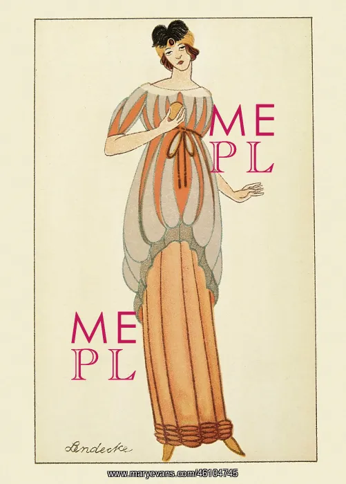 : VALUE!. Otto Lendecke. Fashion. Wiener Werkstaette-postcard No : VALUE!. Otto Lendecke. Fashion. Wiener Werkstaette-postcard No