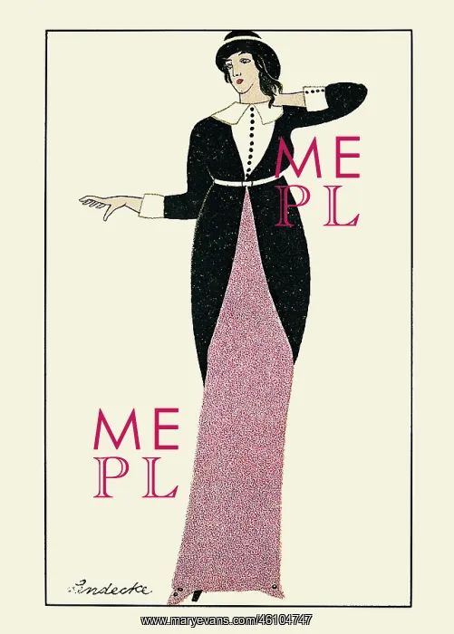 : VALUE!. Otto Lendecke. Fashion. Wiener Werkstaette-postcard No : VALUE!. Otto Lendecke. Fashion. Wiener Werkstaette-postcard No