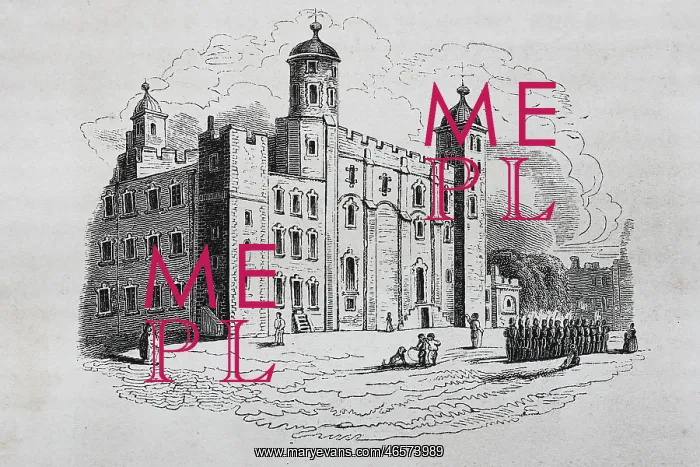 : VALUE!. London. White Tower. 1844. Engraving : VALUE!. London. White Tower. 1844. Engraving