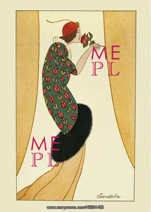 : VALUE!. Otto Lendecke. Fashion. Wiener Werkstaette-postcard No : VALUE!. Otto Lendecke. Fashion. Wiener Werkstaette-postcard No