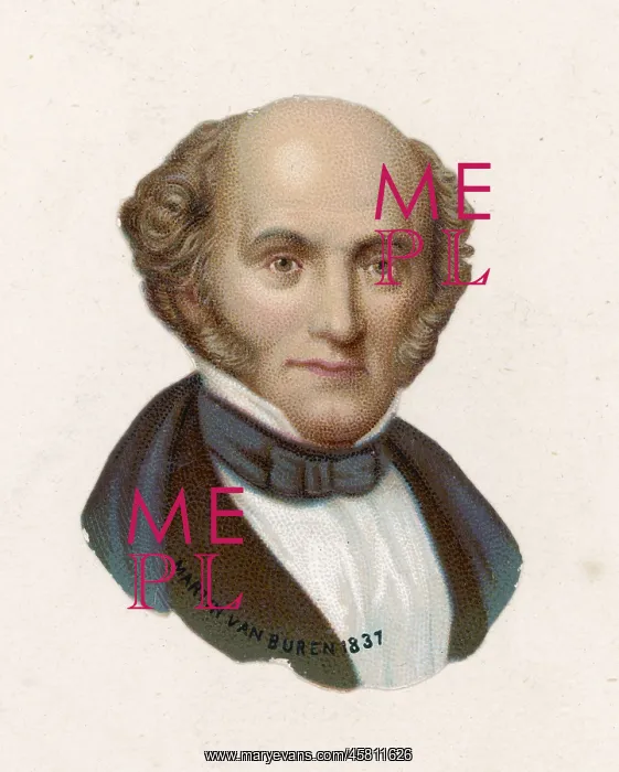  : Van Buren. MARTIN VAN BUREN (1782 - 1862), 8th US President (1837- 1841)