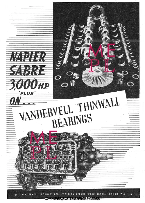 : Vandervell ThinWall Bearings : Vandervell ThinWall Bearings