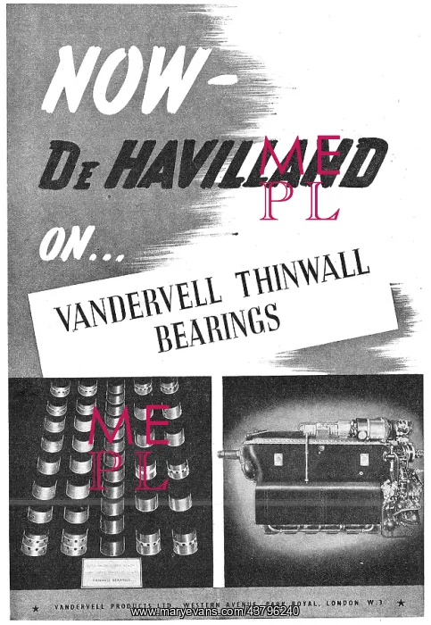 : Vandervell ThinWall Bearings : Vandervell ThinWall Bearings