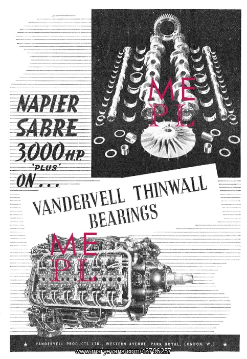 : Vandervell Thinwall Bearings : Vandervell Thinwall Bearings